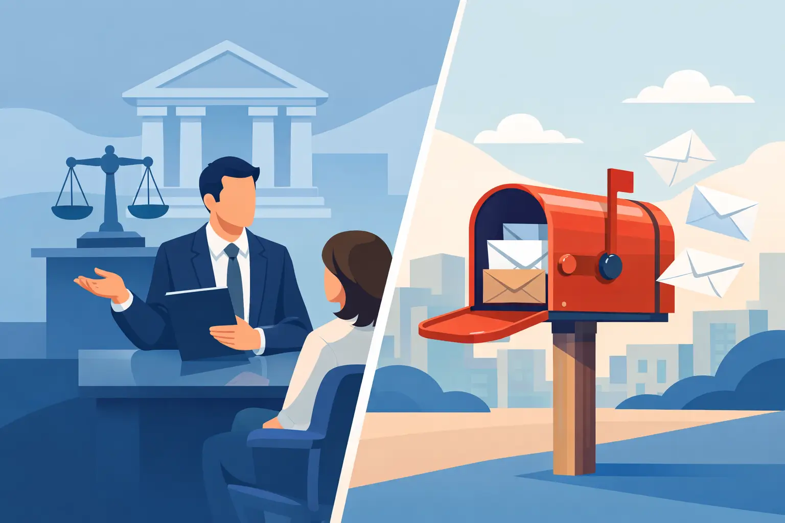 Lawyer-Led Representative vs Mailbox